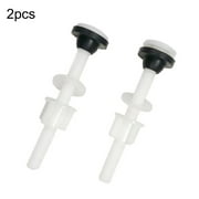 2 Pack Plastic Toilet Seat Hinge Bolts and Nuts with Washers Replacement Parts for Fixing Top Mount Toilet Seat Hinges