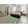 thumbnail image 5 of Ahgly Company Machine Washable Indoor Square Transitional Light Green Area Rugs, 7' Square, 5 of 7