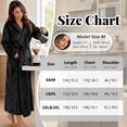 thumbnail image 3 of HEARTNICE Womens Recycled Fleece Hooded Robe, Soft Full Length Thick Plush Bathrobe House Coat,(Dusty Pink,L-XL), 3 of 6