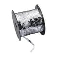 thumbnail image 4 of Cinta trenzada de lentejuelas, accesorio de costura para disfraces, 98 yardas de largo, fácil de usar, 6 mm de ancho, adorno para manualidades, Plata, 4 of 8