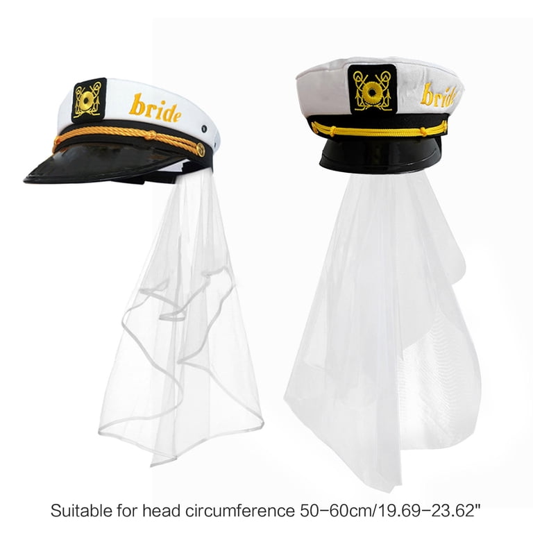 lanema 2pcs Handmade Women Bride Captain Hat Bridal Shoulder  display picture 3