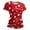 Deep Red, variant on longantii American Flag Shirts for Women Patriotic Fourth Of July Short Sleeves Tees Relaxed Fit Crewneck Tunic Tops Summer 2026 Blouses Color-Blocking Outfits White 2XL