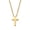 gold, variant on Premium Dainty Unisex Small Cross Pendant Necklace Stainless Steel O Chain Anti-Tarnish Hypoallergenic Layerable Daily Wear Jewelry Gift