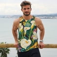 thumbnail image 6 of Pofeuu Tropical Floral Jungle Print Men's Workout Tank Tops Sleeveless Muscle Gym Shirt Quick Dry-4X-Large, 6 of 7