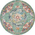 thumbnail image 1 of Unique Loom Penrose Centre Médaillon Tapis6' x 6' Rond Vert/beige, 1 of 1