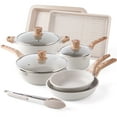 thumbnail image 1 of Caannasweis 13 Piece Nonstick Aluminum Cookware Set with Bakeware, Granite-Inspired, 1 of 7