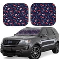 thumbnail image 1 of Vsdgher Winter Skiing Snowflakes Print Car Windshield Sun Shade, Reflective Sunshade Window Sunshade Sun Visor Protector Fit for Cars,Trucks,SUVs-Medium, 1 of 6