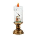 thumbnail image 1 of Fiudx Velas Navideñas, Caja de Música Brillante, Decoración Navideña de Cristal, Elegante Diseño de Candelabro, Decoración Navideña para Oficina o Hogar, Ideal para Fiestas, Tamaño 23 X 8 Cm., 1 of 2