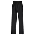 thumbnail image 5 of Ketyyh-chn99 Big and Tall Pants for Men Loose Lightweight Drawstring Yoga Beach Casual Trousers Black,XL, 5 of 5