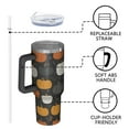 thumbnail image 4 of Halloween Modern 40oz Tumbler– Stainless Steel Insulated Tumbler with Handle and Straw, Large Capacity Travel Cup for Hot & Cold Drinks, 4 of 7