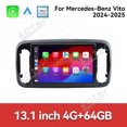 thumbnail image 2 of Aotsr 13.1 inch Android 15.0 Car Radio For Mercedes-Benz Vito 2024 2025 CarPlay Head unit Stereo, 2 of 14