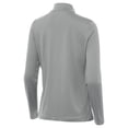 thumbnail image 3 of Women's Antigua  Gray Baltimore Ravens Reprocess Quarter-Zip Top, 3 of 4