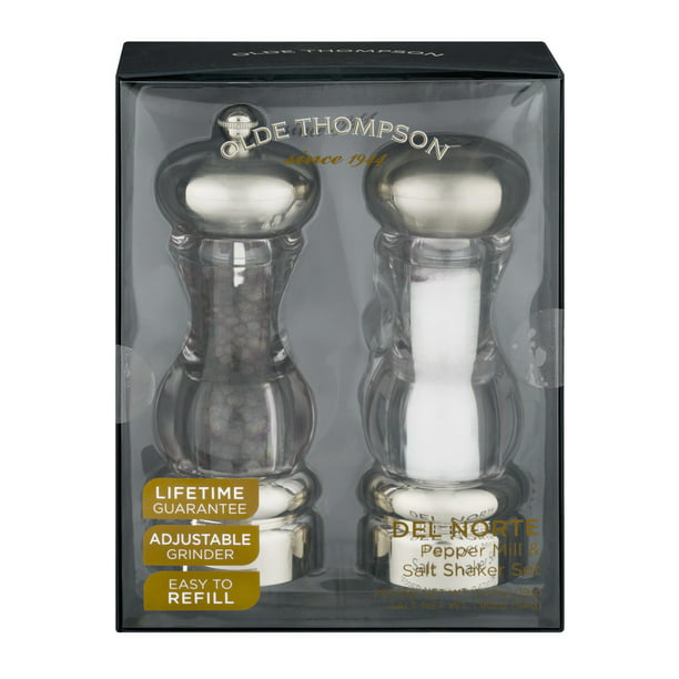 Old Thompson Del Norte Acrylic Salt and Pepper Mill Set