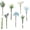 Blue & White, variant on Artificial Greenery Stems Box Set, 25pcs with 4 Kinds of Faux Greenery Flowers Picks for DIY Bridal Bouquets Wedding Floral Arrangement Table Centerpieces, Tender Green & Sage Green