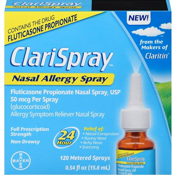 ClariSpray 24 Hour Nasal Allergy Relief Spray, 120 Count