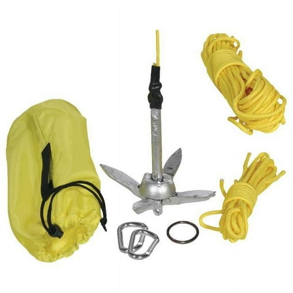 Seattle Sports Kayak Fishing Anchor Kit - Essential 3.25 lb Anchor Set for Kayak Fishing Adventures