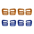 thumbnail image 1 of 4 Pairs 2 Colors 25mm Webbing Buckles Aluminium G Hook for Backpack Luggage Belt Left + Right, 1 of 8