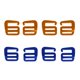 thumbnail image 1 of 4 Pairs 2 Colors 25mm Webbing Buckles Aluminium G Hook for Backpack Luggage Belt Left + Right, 1 of 8