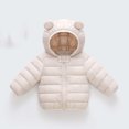 thumbnail image 2 of fatyb Toddler Winter Coat Baby Boys Girls Hooded Lightweight Quilted Jacket Full Zip Puffer Coat Outerwear, 2 of 5