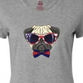 thumbnail image 4 of Inktastic Pug Dog July 4th Patriotic Sunglasses Women's T-Shirt, 4 of 5