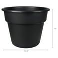 thumbnail image 6 of Mainstays 16-Inch Flint Resin Planter in Rich Black, 6 of 6