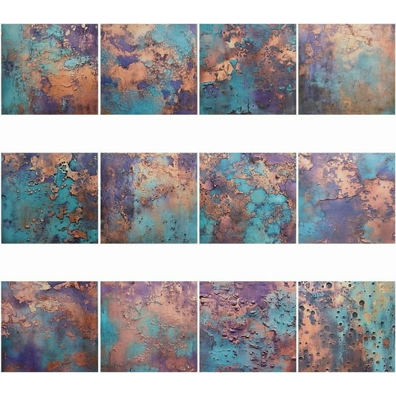 24 Sheets Weathered Scrapbook Paper 6 x 6 Inch Vintage Decorative Craft Background Paper Pad for Scrapbooking Papercrafts Journals Planner Card Making Diary Album Decor Decoupage DIY Crafts 1set