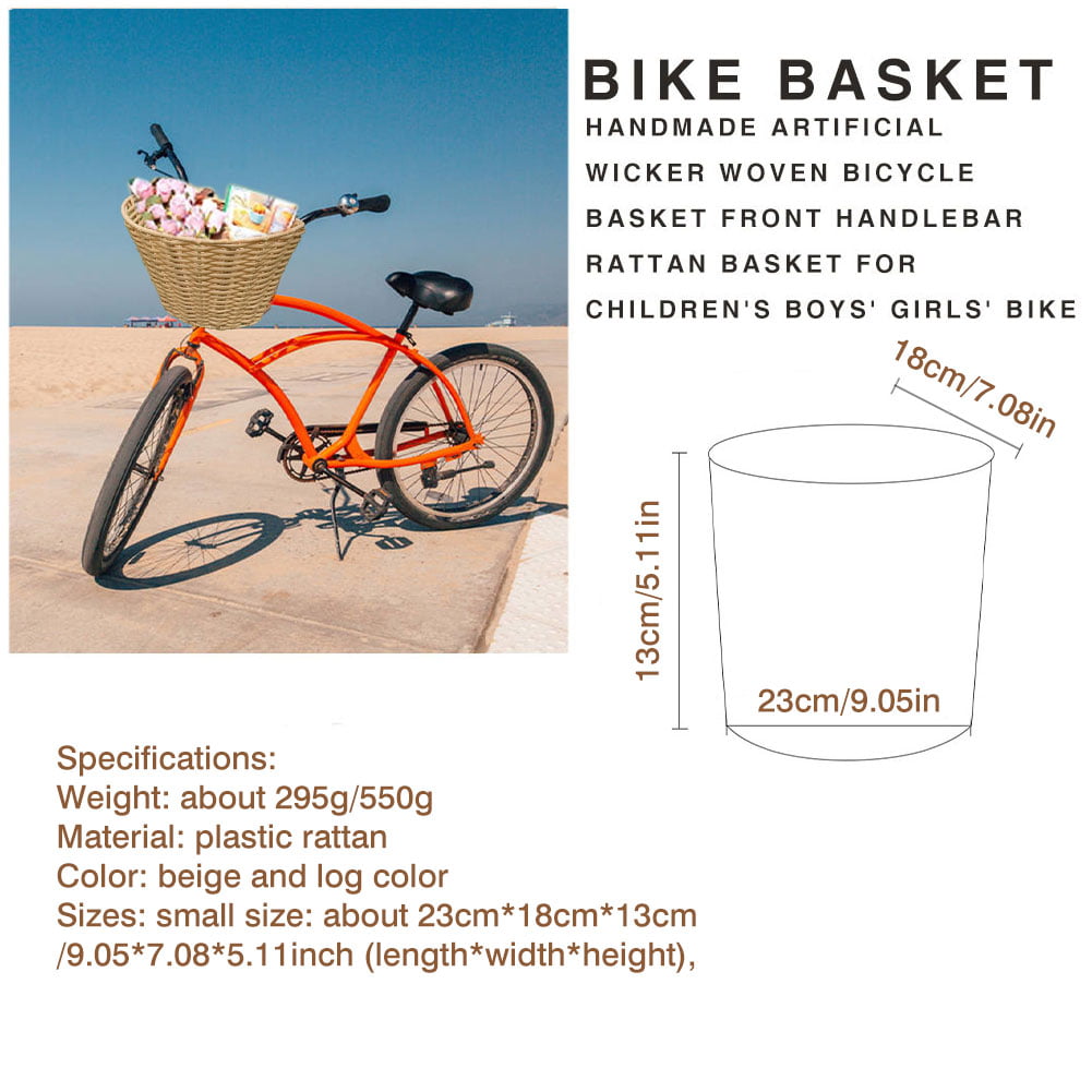 Small Size Children Bike Basket Detachable Front Handlebar Basket Handma 