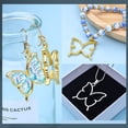 thumbnail image 5 of 20pcs Butterfly Open Back Bezel Pendant Charm Resin Molds Hollow Frame Pendants for DIY Pressed Flower Crafts Jewelry Making Accessories, 5 of 7