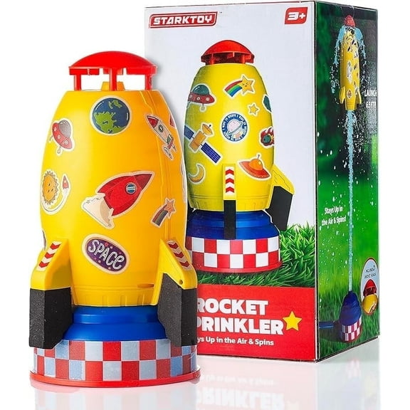 STARKTOY Water Rocket Launcher for Kids - Water Sprinkler Rocket - Outdoor Splash Toy