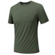 thumbnail image 4 of Ceisia Men's Slim Fit Short Sleeve Crew Neck Tee All-Over Geometric Stripe Print Performance Sports Top Army Green XXXL Gifts, 4 of 7
