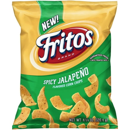 Fritos Spicy Jalapeno Flavored Corn Chips 4.25 oz. Bag