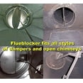 Flueblocker to Plug a 6" Round Chimney Flue Chimney Sheep Wool Wood