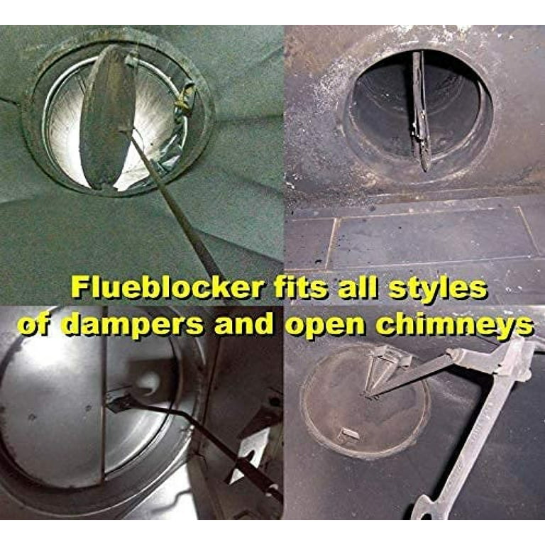 Fireplace Flue Plug for 12x12 Square Chimney Flue - Chimney Sheep Draft Stopper Damper, Fireplace Plug, Save Energy Block Odor & Debris