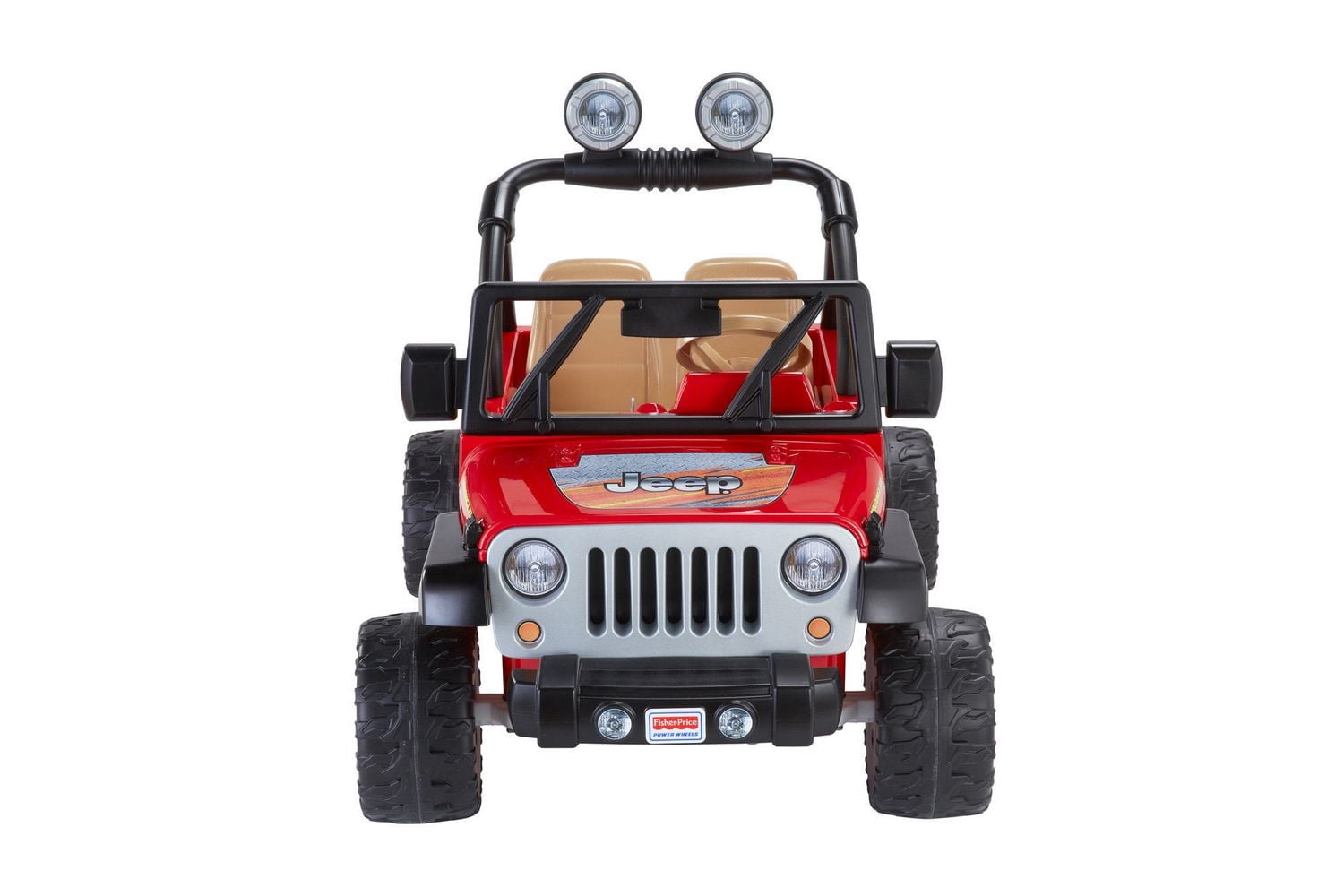 Power Wheels Jeep Wrangler Ride-On Vehicle - Lava Red & Black