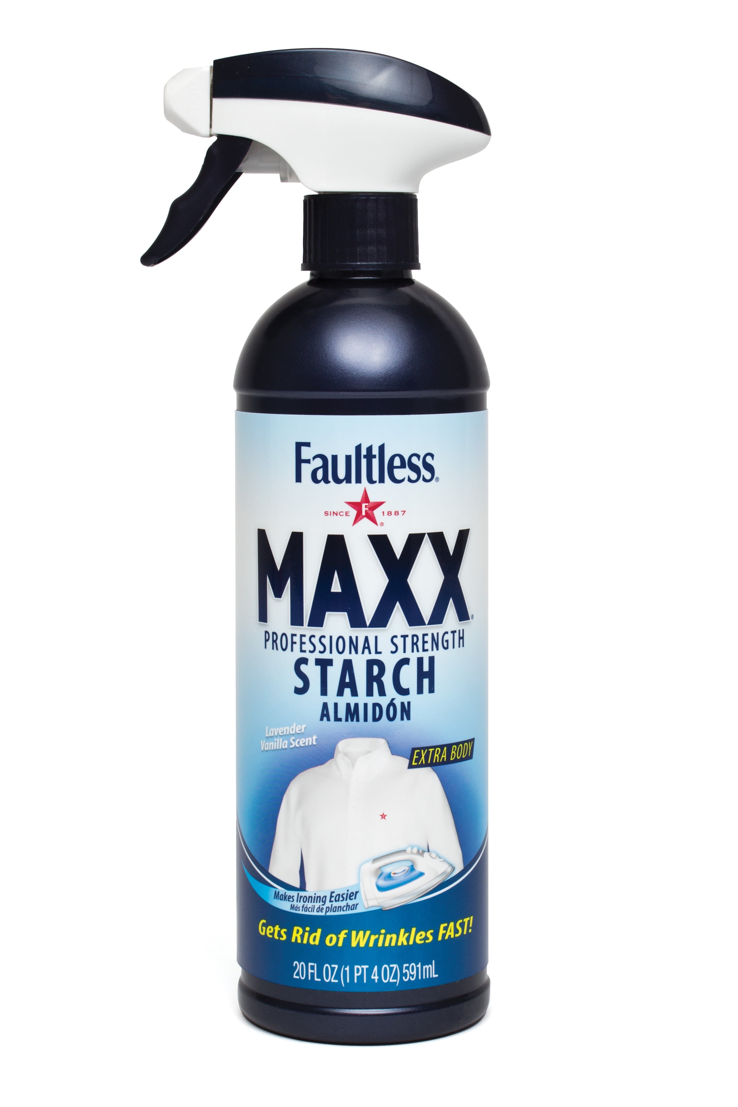 Faultless Maxx Ironing Enhancer Spray Starch 20 Oz Trigger ...