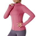 thumbnail image 2 of Zpanxa Women's Mesh Long Sleeve Top UV Sun Protection Athletic Running Shirt Lightweight Yoga Sportswear Summer Cover Up, 2 of 4