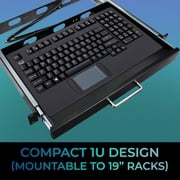 Adesso AKB-425UB - Easytouch Rackmount USB Touchpad Keyboard, Black