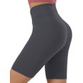 thumbnail image 3 of Pantalones cortos de ciclista para mujer Pantalones cortos de entrenamiento de cintura alta para mujer Pantalones de yoga suaves opacos Ormromra HMHZ844-14, 3 of 8