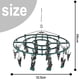 thumbnail image 2 of Colgador de ropa para el hogar de acero inoxidable, colgador de calcetines con 24 clips MFZFUKR BST3025533-1, 2 of 5