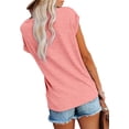 thumbnail image 6 of Cap Sleeve Oversized T Shirts Loose Fit Blouses Women's Summer Casual Tops, 6 of 7