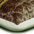 thumbnail image 4 of The HomeCentric Decorative Brown Pack of 2, 12"x20" (30x50 cm) Lumbar Pillow Cover, Suede Solar Quartz, Gemstone, Faux Leather & Marble print Oblong Pillow, Abstract Modern Style - Solar Quartz Brown, 4 of 10