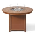 thumbnail image 6 of WestinTrends Helios 47" Modern Outdoor Patio Propane Gas Round Fire Pit Table (Rocks Not Included), Teak, 6 of 14
