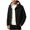 Black, variant on Hooded Minimalist Waterproof Outdoor Jacket Men Hooded Zip Up Windproof Water Resistant Daily Wear Jacket Green XXL