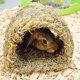 thumbnail image 4 of Grass House Tunnel Hutch Woven Hut for Laying or Sleeping Edible Chew Home for Rabbits and Small Ani, 4 of 5