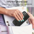 thumbnail image 5 of Crossbody Phone Case for iPhone 13(6.1") 2021, Allytech PU Leather Back Card Holder Detachable Lanyard Adjustable Strap Drop Protection Purse Slim Bag Case for iPhone 13 2021, Black, 5 of 6