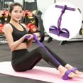 thumbnail image 2 of 6-Tube Resistance Band Pedal Exerciser, Portable Home Gym Fitness Equipment, Elastic Tension Rope Trainer for Leg and Core Workouts, 2 of 7