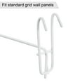thumbnail image 5 of Unique Bargains 8 Inch Store Garage Storage Grid Wall Display Hooks White, 10 Count, 5 of 5