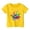 Yellow, variant on ibiyuan Boys Shirts Size 10-12,Boy And Girl Fashion Casual Print Round Neck Loose Short Sleeve T Shirt Top