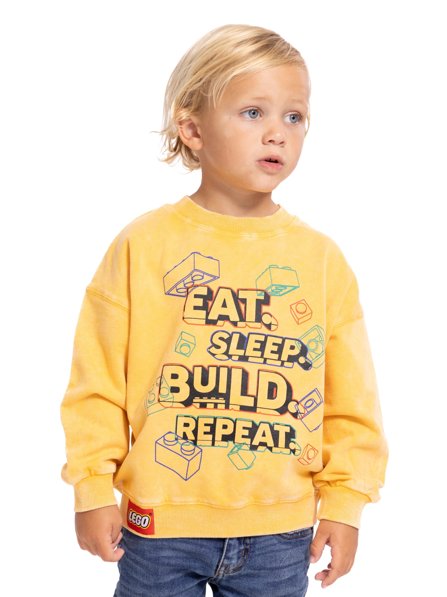 Lego Toddler Long Sleeve Graphic Crewneck, Sizes 12M-5T