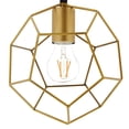 thumbnail image 2 of Colgante geométrico Light Fixture Modway Piqué en oro rosa, 22 x 22 x 191 cm, 2 of 4